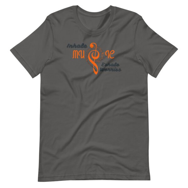 inhale music, exhale worries – unisex t shirt | bella + canvas 3001
