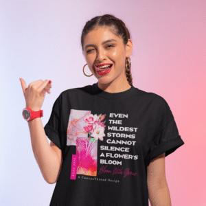 Bloom With Grace – Women’s Premium Dark Tee | AS Colour 5001T