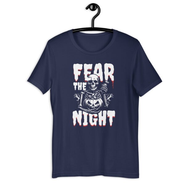 unisex halloween t shirt – fear the night | bella + canvas 3001