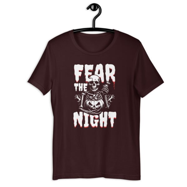 unisex halloween t shirt – fear the night | bella + canvas 3001