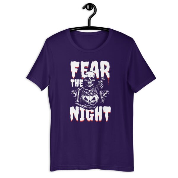 unisex halloween t shirt – fear the night | bella + canvas 3001