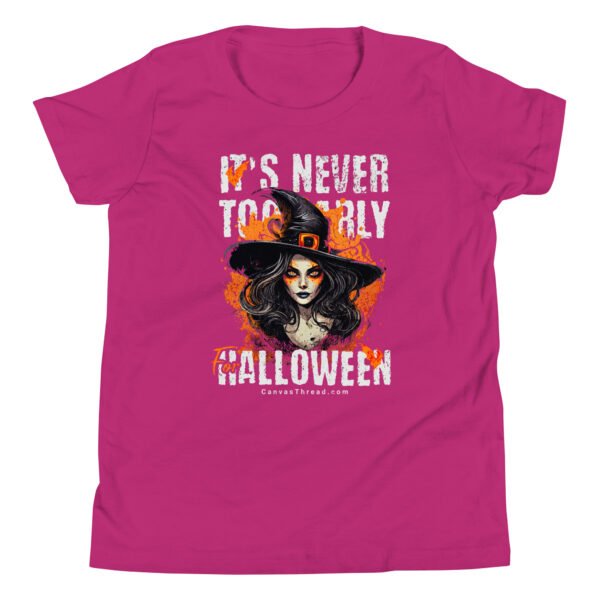youth unisex short sleeve t shirt – it’s never too early for halloween