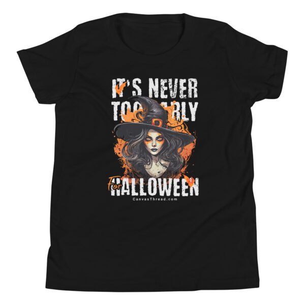 youth unisex short sleeve t shirt – it’s never too early for halloween