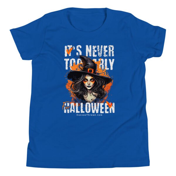 youth unisex short sleeve t shirt – it’s never too early for halloween